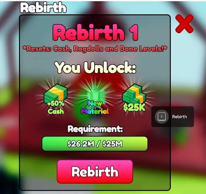 Rebirth System: When & How to Rebirth