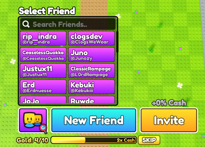 Mini Update - Friend Selector